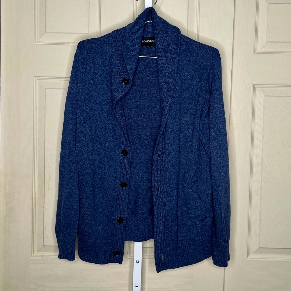Bonobos Donegal Shawl Cardigan Men's Grandpa Cardigan Size M Slim - Picture 2 of 10
